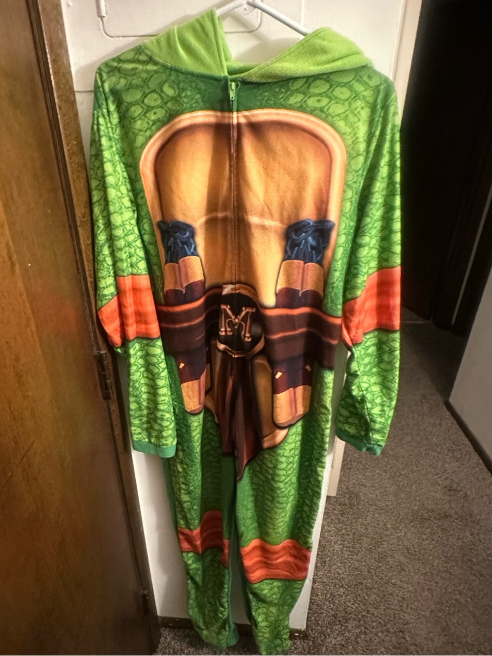 Nickelodeon Green and Orange Teenage Mutant Ninja Turtle Costume Onesie